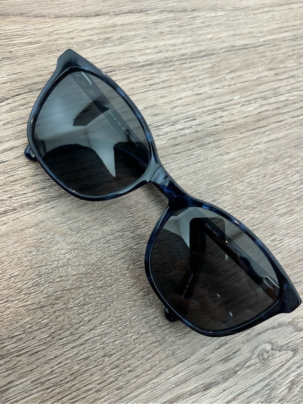 Karen Kane Marsann Blue Tortoise Eyeglass Glasses Frames 53-18-135